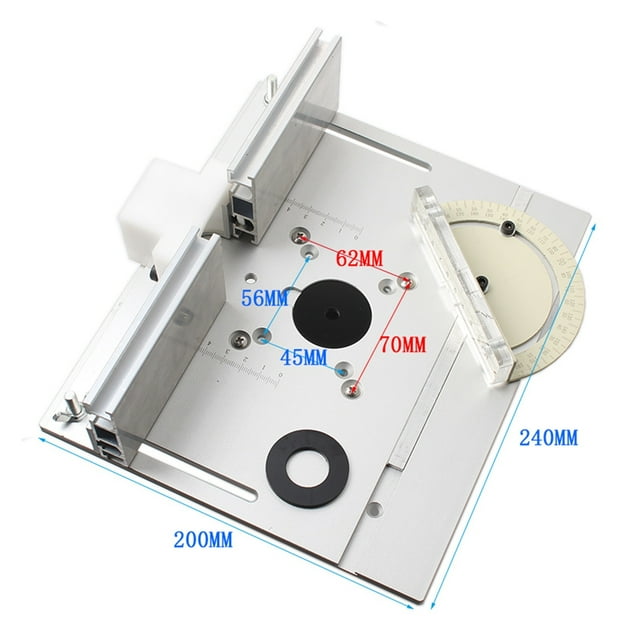 Router Table Insert Plate For Woodworking Benches Table Saw With Miter Gauge Guide Aluminium Profile Fence Sliding Brackets ,Woodworking Protractor