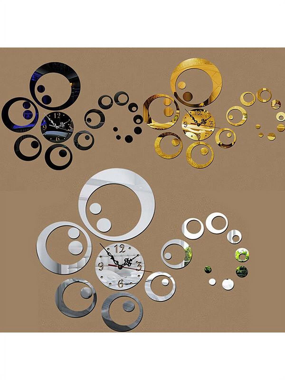 Brand Clearance!3D Acrylic Mirror Wall Sticker Clock Decoration Decor