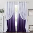 thumbnail image 1 of Cortinas PONY DANCE, opacas, color morado, 132 x 213 cm, 2 unidades, 1 of 8