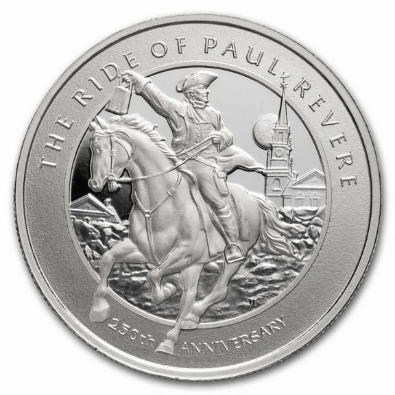 1 oz Silver Round - 250th Anniversary of Paul Revere's Ride