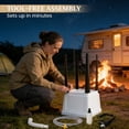 thumbnail image 5 of Portable Camping Sink with Faucet & Soap Dispenser 19.7" High Basin Open-Frame Design for Outdoor Travel & Camping, 5 of 7