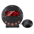 thumbnail image 1 of Reloj despertador vibratorio extra ruidoso con agitador de cama para dormitorio con personas que duermen mucho, 1 of 5