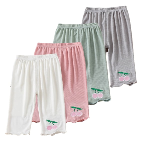 Esaierr Baby Girls Leggings 1-6Y Spring Autumn Pants Cartoon Trousers Stretch Snug Fitting Long Tights
