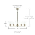 thumbnail image 2 of Capital Lighting 446951MB-533 Baker 5 Light 27" Wide Chandelier - Black, 2 of 7