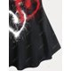 thumbnail image 3 of Camiseta Talla Extra Patriótico de Bandera de Estados Unidos con Estampado de Corazón Rosegal Camisetas tallas grandes, 3 of 5