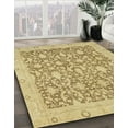 thumbnail image 3 of Ahgly Company Machine Washable Indoor Square Abstract Cinnamon Brown Area Rugs, 4' Square, 3 of 7