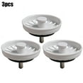 thumbnail image 1 of Lefu Kitchen Sink Basket Strainer Waste Plug Coloured White Plug Diameter: 74mm, 1 of 10
