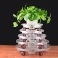 thumbnail image 3 of CreativeArrowy Flower Pot Tray Receptacle Plant Caddy Universal Wheel Stand For Flowers 1PC Suitable Convenient Round Saucer Drip Trays, 3 of 12
