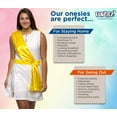 thumbnail image 5 of Greek Goddess Pajama Dress - One Piece Novelty Toga Tunic Costume Romper By FUNZIEZ! (White, X-Large), 5 of 7