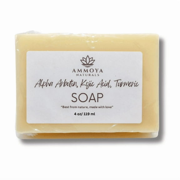 Ammoya Naturals Alpha Arbutin, Kojic & Turmeric Soap Bar – 4 oz