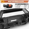 thumbnail image 5 of POFENZE F150 Front Bumper for 2009-2014 Ford F150 Pickup Bumper w/Winch Plate, LED Lights, D-rings and License Plate Bracket, 5 of 7