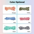 thumbnail image 3 of 6 Pairs 6 Colors 1.8m Two Tone Flat Shoe Laces Tartan Pattern Shoelace Plaids Stripe Casual Shoe Strings Checkered Shoelace Replacement for Sneakers Shoe Accessories, 3 of 5