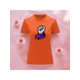 thumbnail image 2 of Playera Blusa De Puño Levantado Con Un Pañuelo Dia De La Mujer Color Anaranjado Talla Chica Marca Emil SaEs, 2 of 4