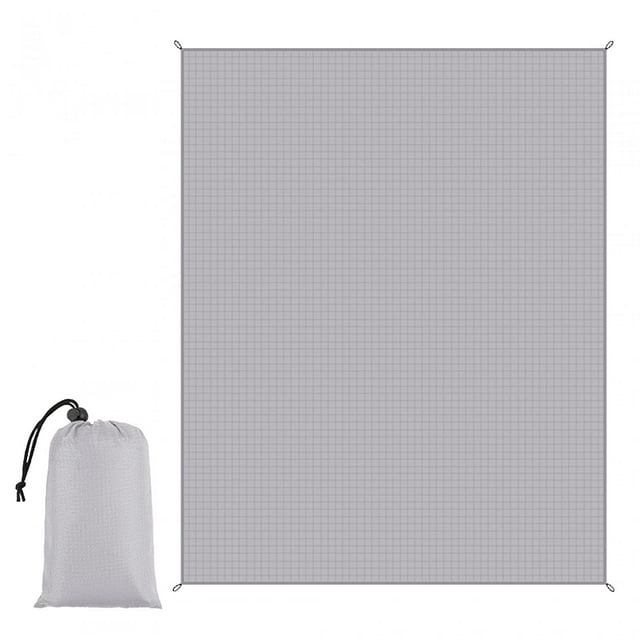 jinwen Beach Blanket Camping Blanket Picnic Mat Waterproof Sandproof Foldable Beach Mat Light Gray