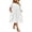 White, variant on Zeagoo Plus Size Sundress Short Sleeve for Women Summer Cotton Dresses Casual Loose Pockets Long Dress