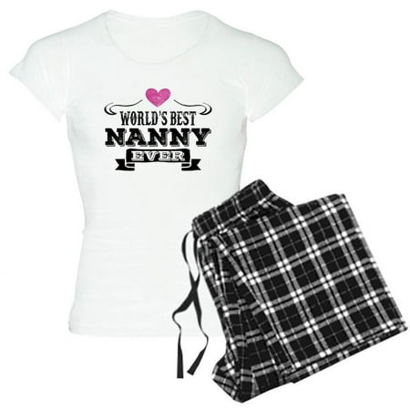 

CafePress - World s Best Nanny Ever Pajamas - Women s Light Pajamas