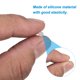 thumbnail image 3 of Uxcell 88Pcs Tapas de silicona, 1.8mm(1/16") ID 19mm(3/4") Altura Protectores elásticos redondos de rosca para tornillos Cubiertas de tornillos para tubos de metal, transparente, 3 of 7