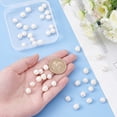 thumbnail image 3 of 1 Strands about 41 Pcs 8~9mm Natural Cultured Freshwater Pearl Beads Grade A, 3 of 6