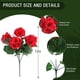 thumbnail image 5 of Ramo de Flores Artificiales Rojas Qazbgdl | Flores Artificiales de 33 Cm para Decoración Del Hogar | Arreglo de Vegetación de Plástico | 1 Pieza, 5 of 7