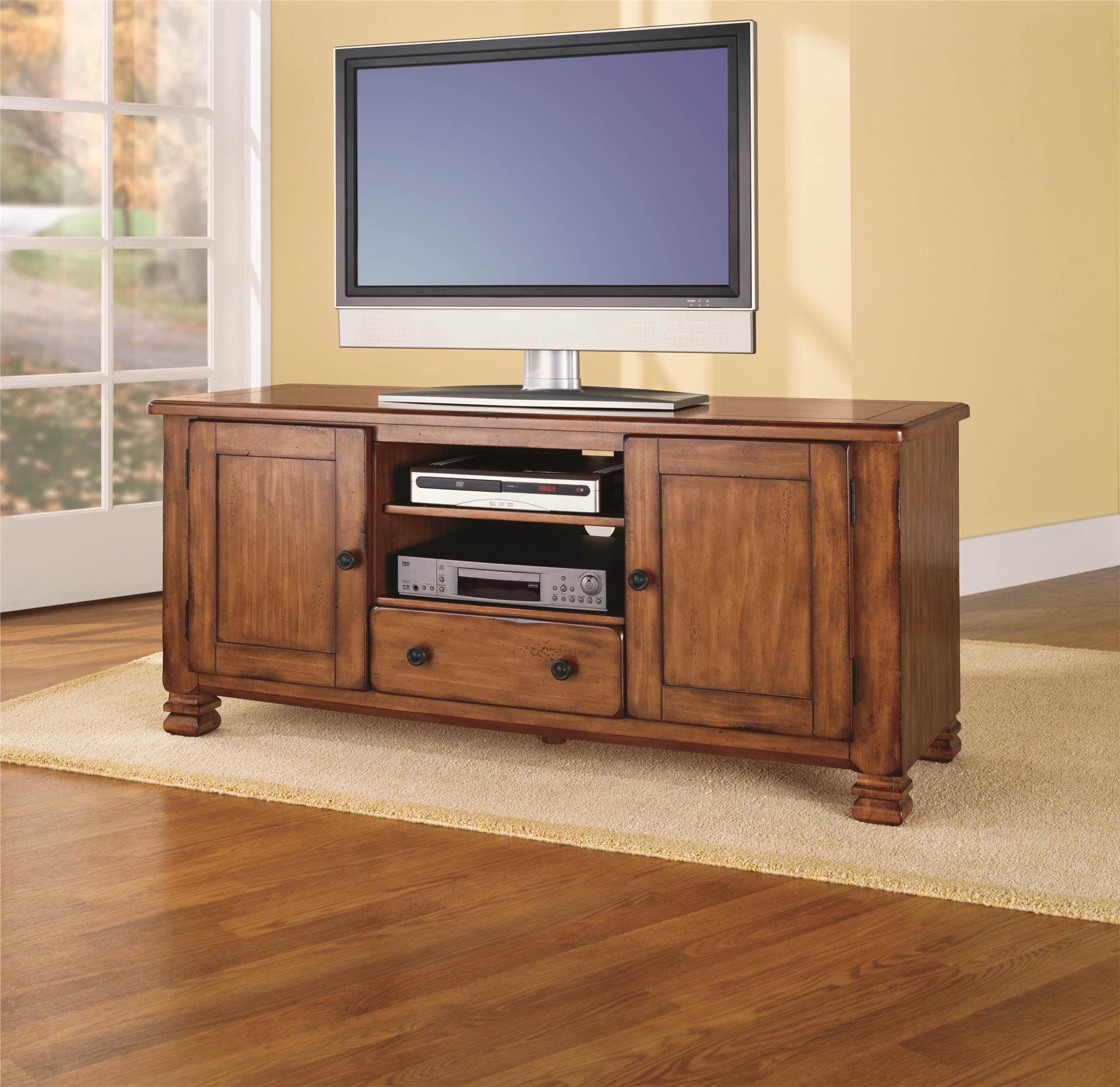 Ameriwood Home Summit Mountain Wood Veneer Tv Stand For Tvs Up To 55 Ameriwood Home Summit Mountain Wood Veneer Tv Stand For Tvs Up To 55 Wide Medium Brown Com