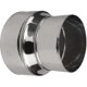 thumbnail image 2 of Stainless Steel Stove Pipe Reducer Tube Connector Chimney Duct Liner Adapter - 80mm / 60mm1 pcs, 2 of 3