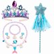 thumbnail image 1 of Diadema de corona clásica de La Sirenita de Disney, accesorios de sirena brillantes para niña, fiesta de cumpleaños, accesorios para el cabello de sirena de moda, 1 of 5