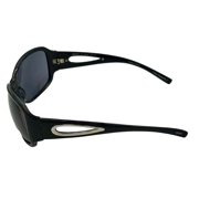 Esprit Womens Sunglass Black Rectangle Plastic, Smoke Gradient 19394 538