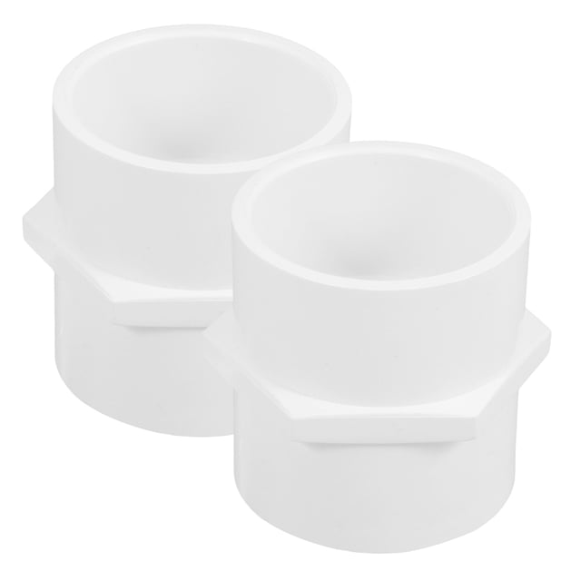 2pcs Pvc Slip Socket Pvc Pipe Fitting Pipe Fittings Fitting Adapter Pvc Hose Adapter Pvc Pipe Coupling For Water Line Water Pipe Joint Converter