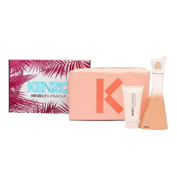Kenzo Jeu dAmour Perfume Gift Set for Women with Pouch, 3 Pc
