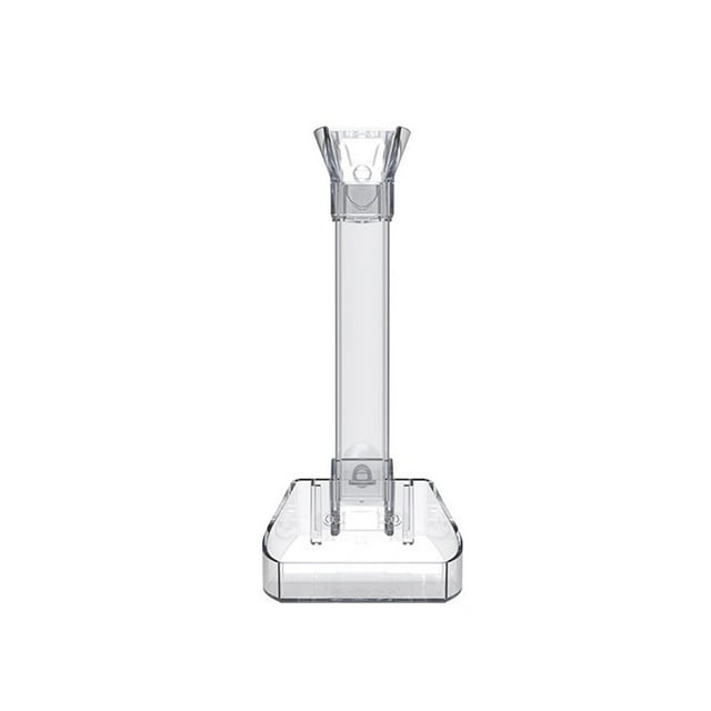 TISHITA Tank Feeder Acrylic Feeding Tube and Dish Set Transparent Length 21cm