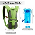 thumbnail image 2 of TOPCHANCES Lightweight Hydration Backpack, Running Backpack with 2L Water Bladder, Breathable Reflective Water Daypack for Hiking Running Cycling (Green), 2 of 9