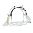 thumbnail image 2 of Bolso bandolera transparente para mujer, bolso de hombro de gran capacidad, multiusos, para cosméticos, para exteriores, regalo para gimnasio, cuidado Gris, 2 of 8