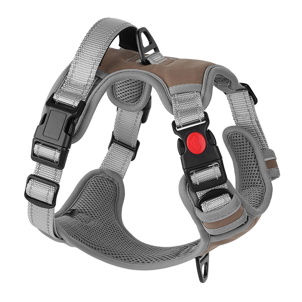 Reflective Dog Harness No Pull Dog Vest Harness With Handle, Breathable Padded Dog Chest Harness Adjustable for Small Medium Large Dog