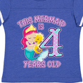 thumbnail image 4 of Inktastic This Mermaid is 4 Years Old Girls Toddler T-Shirt, 4 of 5