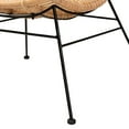 thumbnail image 4 of Baxton Studio Colorado Modern Bohemian Natural Brown Rattan and Black Metal Accent Chair, 4 of 7