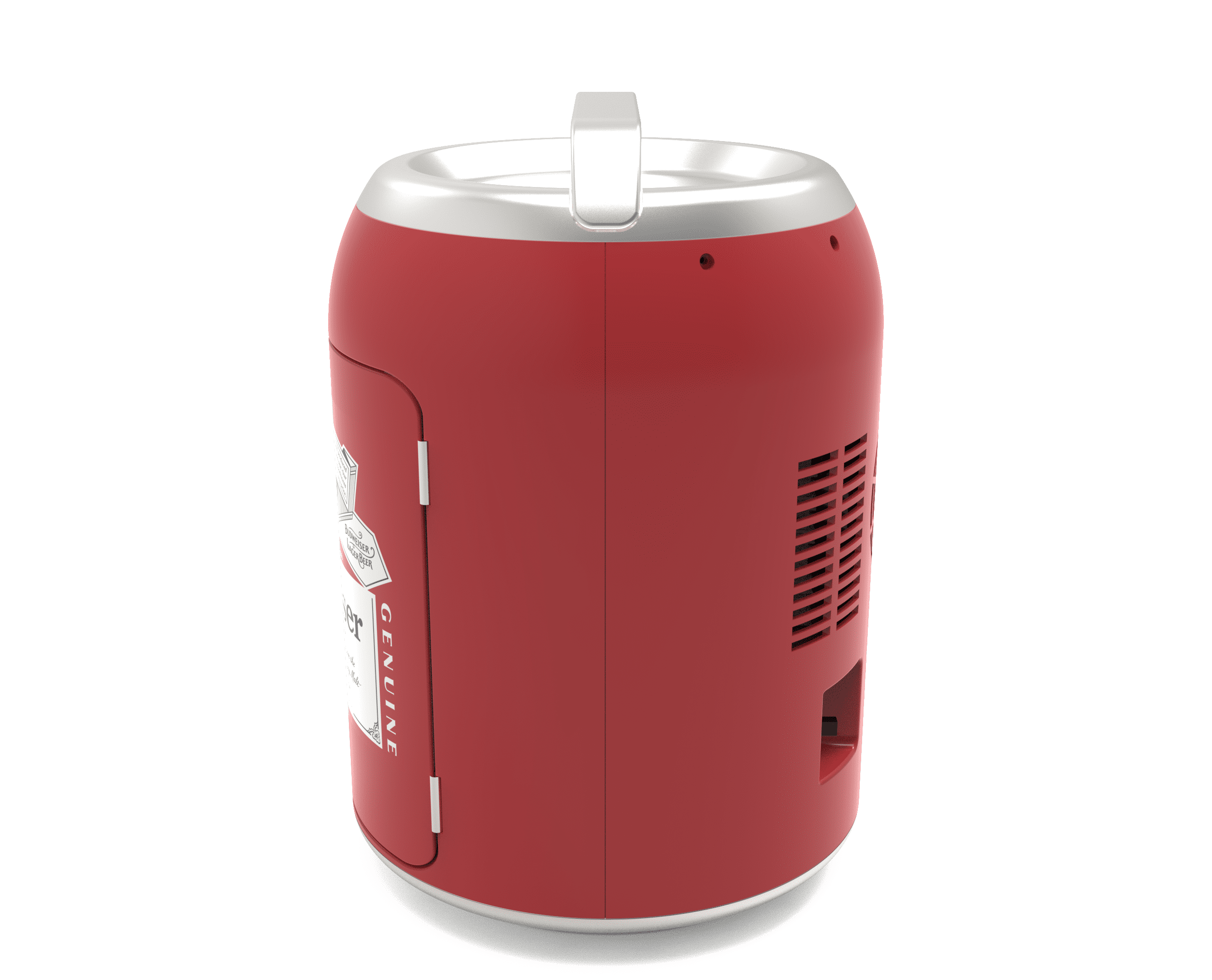 Budweiser Portable 6-Can Mini Personal Fridge Cooler, Beverage Shaped