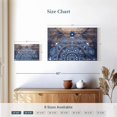 thumbnail image 4 of Elephant Stock Blueprint Mandala Wall Art - Horizontal Canvas Wall Art - Living Room Wall Decor - Decor Elements Canvas - White And Blue Decor - 12" x 8", 4 of 8