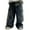 Blue, variant on Ruyang Boys Baggy Jeans Cargo Denim Pants Kids Wide Leg Elastic Waist Trousers Flap Pocket Vintage Jean School Clothing Jogger