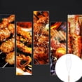 thumbnail image 3 of MasteelfCA 2Pcs Iron Grill Basket Outdoor Single Fish Net Rack Fish Barbecue Clip with Wooden Handle (thick + Thin, 1Pc/Each), 3 of 9