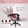 thumbnail image 4 of Auxe Gaxe Gaming Chairs for Adults with Footrest,Ergonomic Fabric PC Gaming Chair,High Back Reclining Computer Desk Chair with Lumbar Support and Headrest, 4 of 9