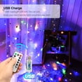 thumbnail image 3 of 9.8x9.8ft Window Curtain String Fairy Lights with Remote & Timer, 300 LED Fairy Twinkle Lights, 8 Lighting Modes with Hanging Hook for Bedroom Wedding Party Backdrop Outdoor Indoor Decoration, 3 of 8
