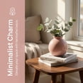 thumbnail image 2 of REGALWOVEN Small Ceramic Square Bud Vase, Mini Cube Flower Vase with Wide Mouth, Matte Geometric Decorative Vase for Desk Plain White 2.8"L x 2.8"W x 2.8"H, 2 of 5