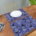 thumbnail image 2 of GZHJMY Placemats Set of 4,Daisy Dot Paisley Heat-Resistant Non-Slip Double Sided Washable Kitchen Dining Table Mats for Kitchen Table Decoration, 12"x18", 2 of 6