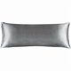 thumbnail image 1 of Chenchen Satin Body Pillow Cover, Super Soft and Cooling Body Pillow Pillowcase for Hair and Skin, Breathable Silky Full Long Pillowcase Cover(20"x54", Dark Grey), 1 of 1