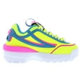 thumbnail image 2 of Fila Disruptor Ii Exp Girls Shoes Size 7, Color: Yellow/Blue/Fusha, 2 of 5