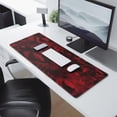 thumbnail image 2 of Experience Gaming with a Twist Scary Halloween Red Blood Spatter & Handprint Mouse Pad Extra Large Size, Stitched Edge, Non-Slip Rubber Perfect for Home or Office 31.5 X 11.8 Inches, 2 of 7