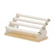thumbnail image 4 of Expositor de anillos, joyero portátil, base de madera, soporte para anillos desmontable Cuero blanco, 4 of 9