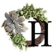 thumbnail image 1 of Xihbxyly Corona Del Alfabeto, Aro Decorativo de Ratán, Elegante Colgador para Puerta de Entrada, Decoración Única para El Hogar, Versátil Colgante para Pared y Ventana, Perfecto para Bodas, Regalos d, 1 of 4