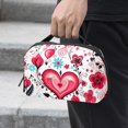 thumbnail image 2 of Valentine's Day Digital Storage Bag Pouch, Hard Drive Bag, Laptop Cord Organizer, Cable Organizer, Oxford Fabric Waterproof Electronics Travel Case - 5.9x9.44x3.14 in., 2 of 6