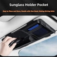 thumbnail image 4 of JP Car Visor Organizer with Multiple Pockets - Holds Sunglasses, Documents & Cards - Universal Fit for Most Vehicles,Green, 4 of 8